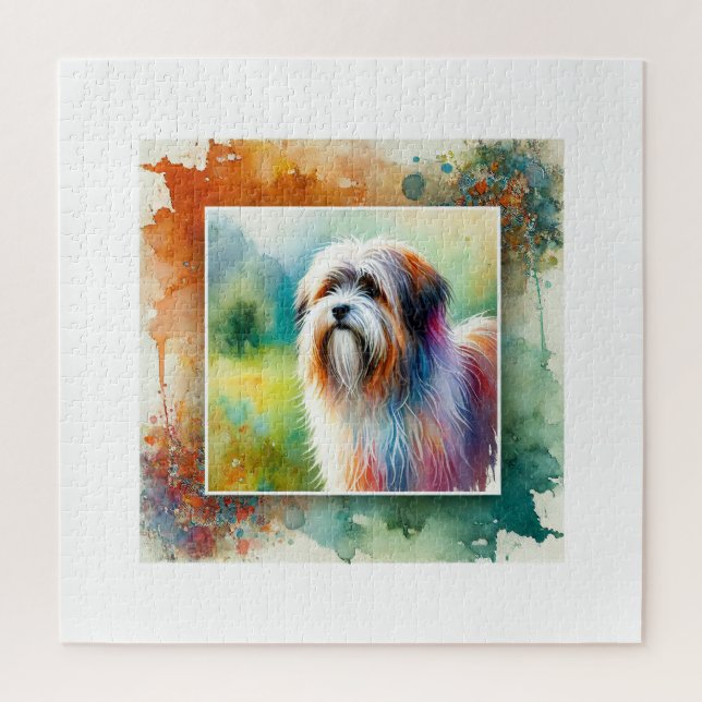 Puzzle Tibetan Terrier 140724AREF104 - Watercolor (Vertical)