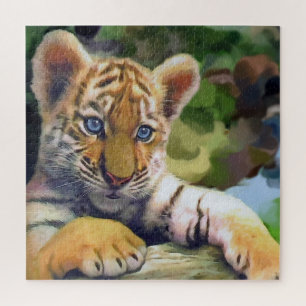 Puzzle Tiger Cub Du Far