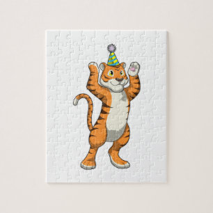 Puzzle Tigre avec parti casquette