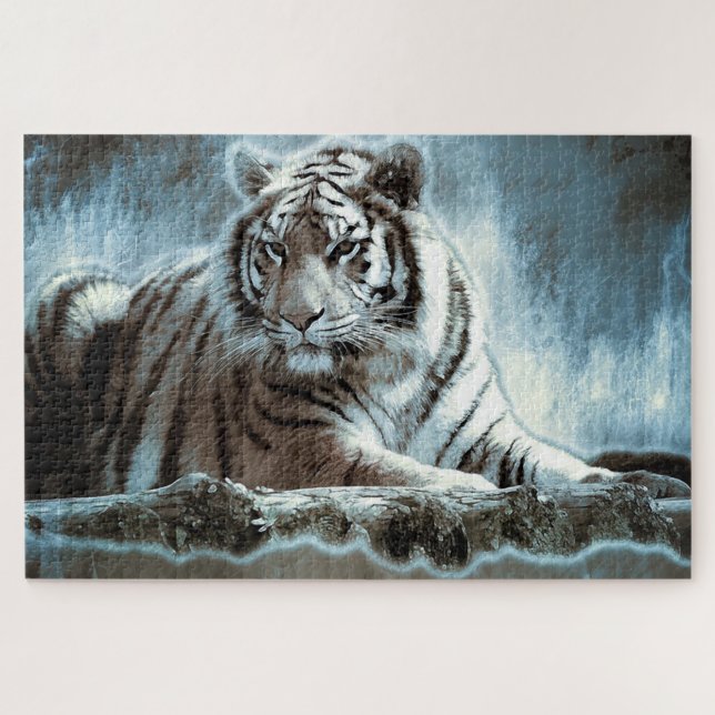 Puzzle Tigre blanc (Horizontal)