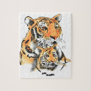 Puzzle Tigress and Cub
