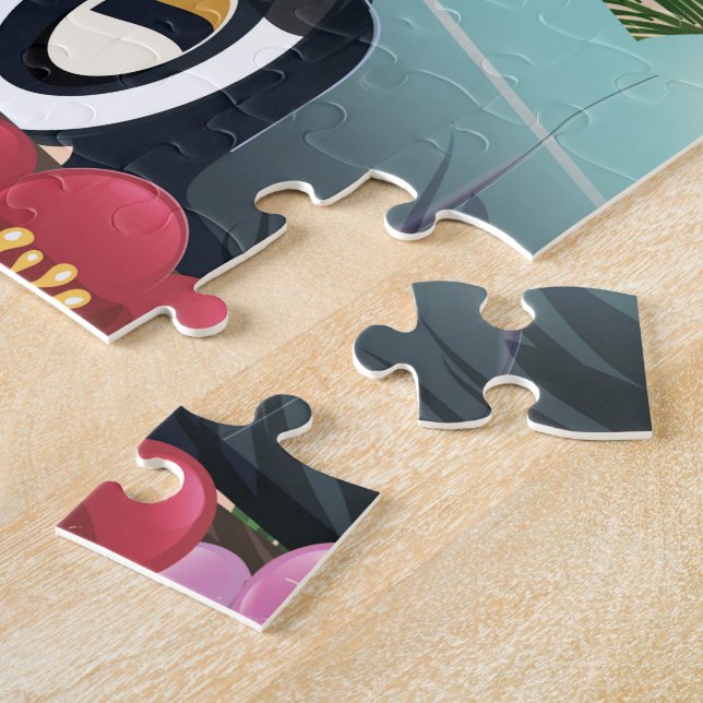 Puzzle Tijuana Basse Californie Mexique affiche de voyage (Côté)