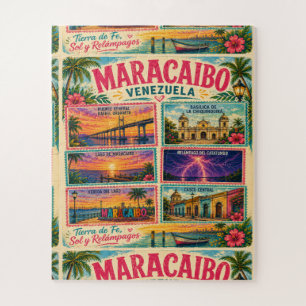 Puzzle Timbre Venezuela Maracaibo État Zulia Tropical Tr