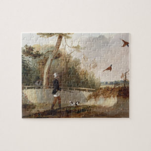 Puzzle Tir de faisan (huile sur la toile)