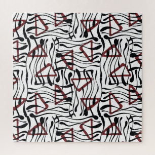 Puzzle Tissu géométrique : Design Motif artistique.
