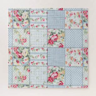 Puzzle Tissu Rose: Conception de fond élégante