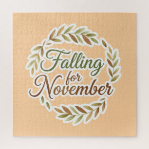 Puzzle Tomber pour Novembre - Dessin d'automne