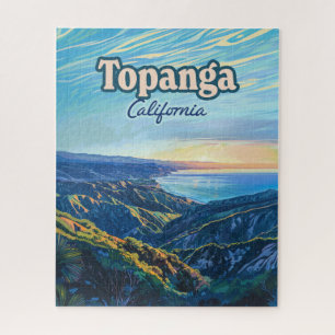 Puzzle Topanga California Canyon Los Angeles Vintage