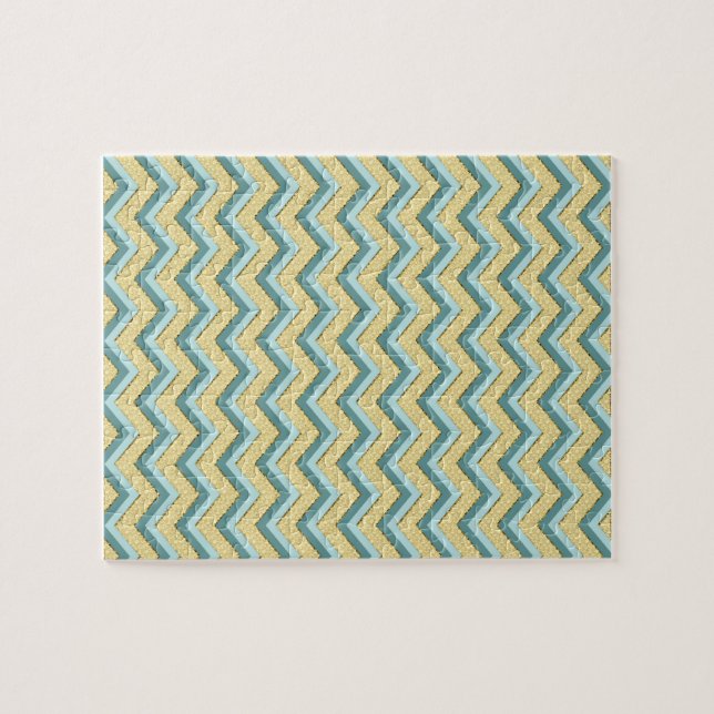 Puzzle Topaz Parties scintillant Chevron Motif (Horizontal)