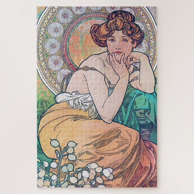 Puzzle Topaz (Quatre Bijoux), Alphonse Mucha (Vertical)