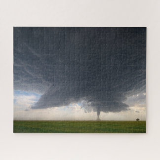 Puzzle Tornade sous orage géant dans les grandes plaines