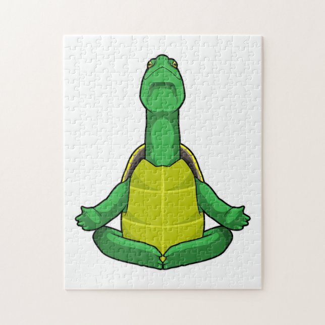 Puzzle Tortue à la méditation de Yoga (Vertical)