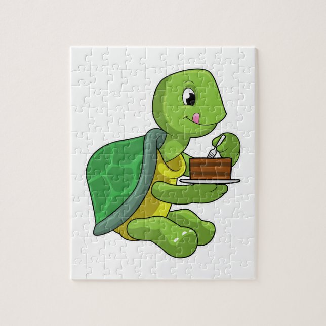 Puzzle Tortue au gâteau (Vertical)