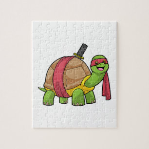 Puzzle Tortue aux arts martiaux avec épée