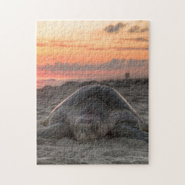 Puzzle Tortue de mer dans le sable (Vertical)