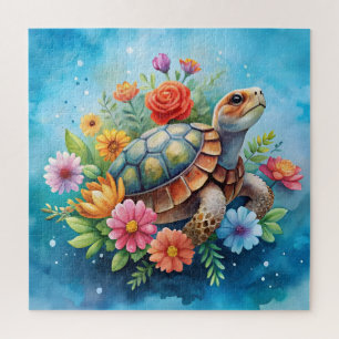 Puzzle Tortue florale