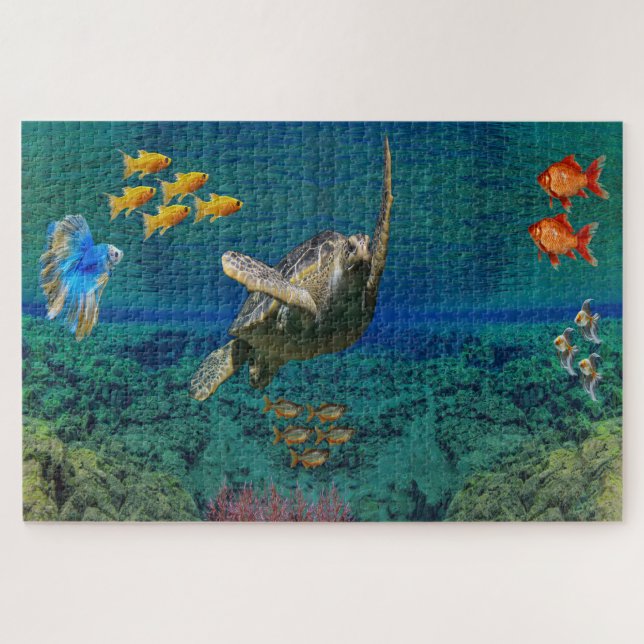 Puzzle Tortue marine (Horizontal)