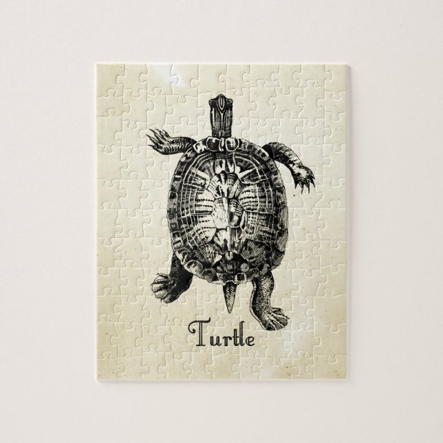 Puzzle TORTUE vintage (Vertical)