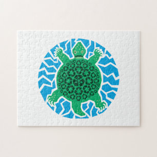 Puzzle Tortues marines, recyclage