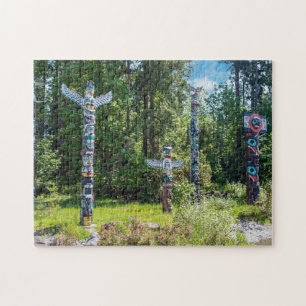 Puzzle Totems dans le parc Stanley, Vancouver Canada