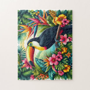 Puzzle Toucan tropical/oiseau Toucan de la jungle