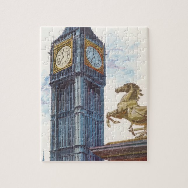 Puzzle Tour de l'horloge Big Ben au Palais de Westminster (Vertical)