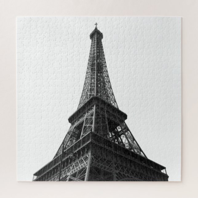 Puzzle Tour Eiffel Noir & Blanc Paris Voyage européen (Vertical)