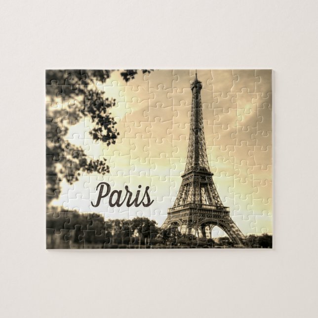 Puzzle Tour Eiffel Paris Europe Photo voyage (Horizontal)