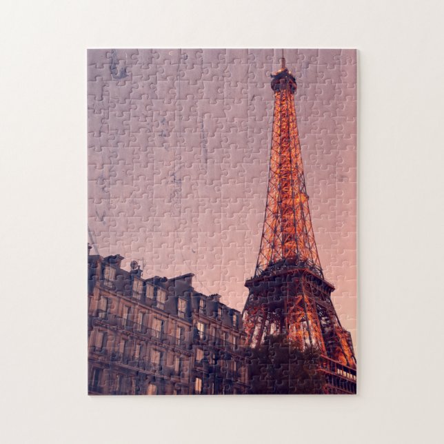 Puzzle Tour Eiffel - Paris Retro Style - 11x14 - 252 pcs (Vertical)