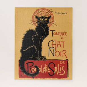 Puzzle Tournée du Conversation Noir France Poster vintag