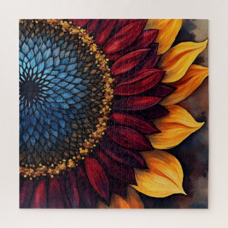 Puzzle Tournesol et graines de tournesol vibrants abstrai