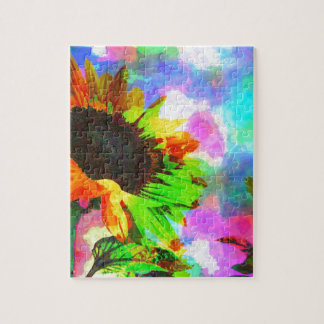 Puzzle Tournesol psychédélique
