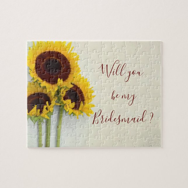 Puzzle Tournesol Seras-Tu Ma Femme (Horizontal)