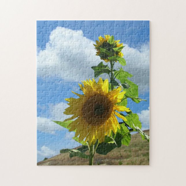 Puzzle - Tournesol sur une colline v.2 (Vertical)