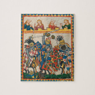 Puzzle Tournoi médiéval, XIVème siècle