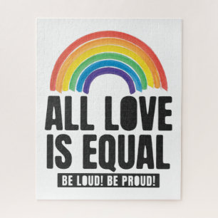 Puzzle Tout amour est la même fierté LGBT Egalité des dro