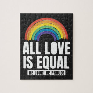 Puzzle Tout amour est la même fierté LGBT Egalité des dro