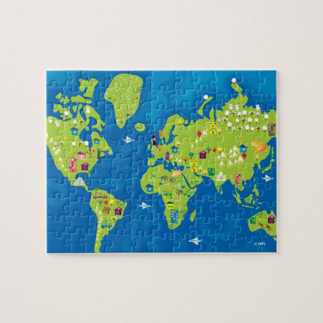 Puzzle Tout autour du monde (Horizontal)