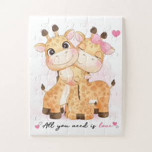 Puzzle Tout ce dont vous avez besoin est Love Giraffes