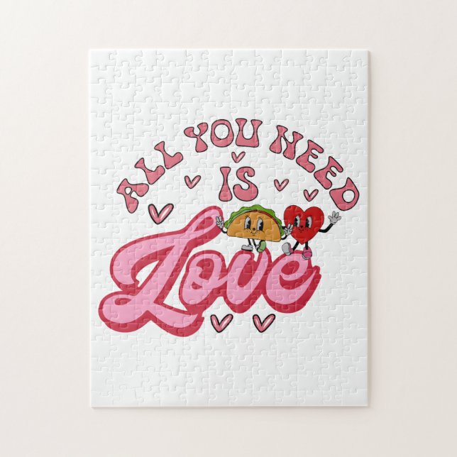 Puzzle Tout ce dont vous avez besoin est T-shirt d'amour (Vertical)