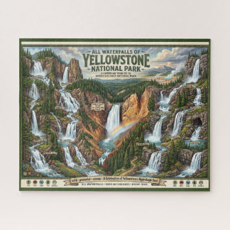 Puzzle Toutes les cascades du parc national de Yellowston