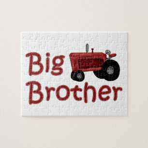 Puzzle Tracteur de rouge de frère
