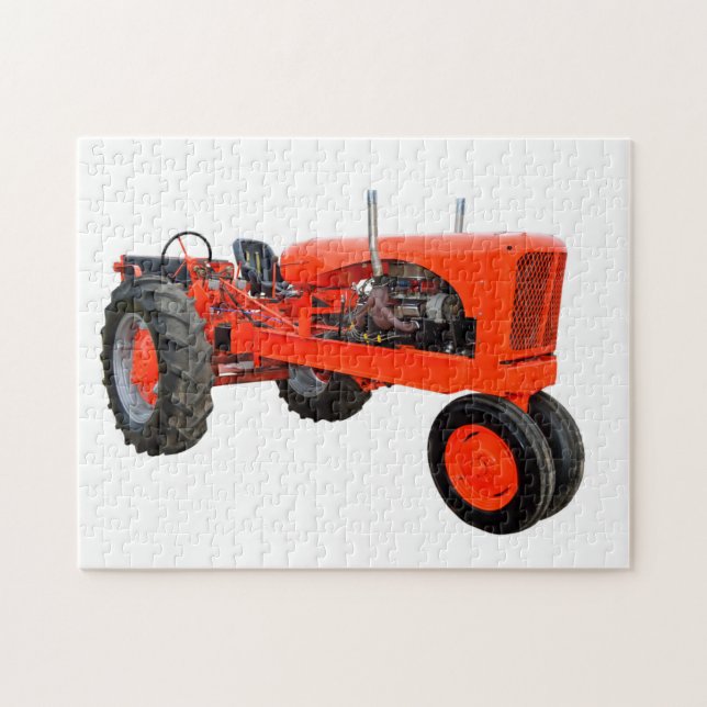 Puzzle Tracteur rouge restauré (Horizontal)