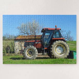 Puzzle Tracteur sur une ferme en France
