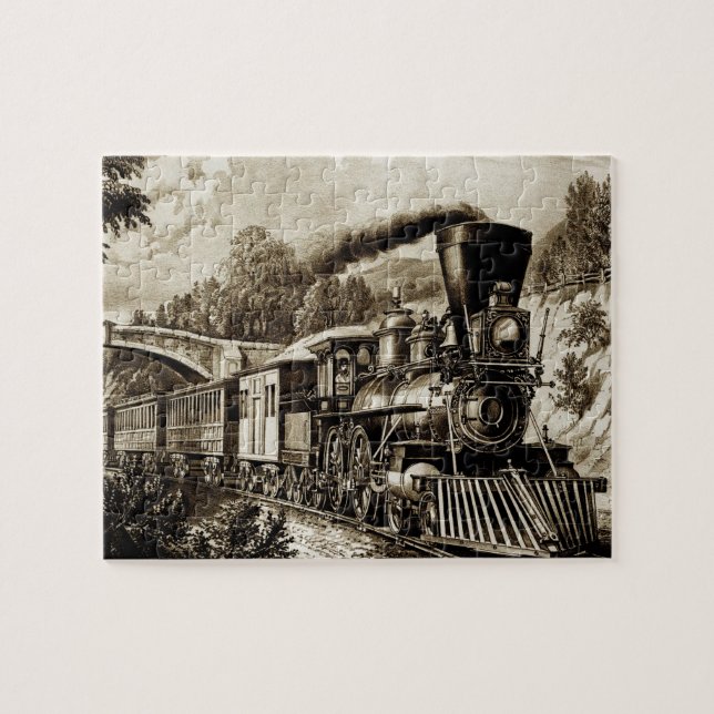Puzzle Train à vapeur Engin (Horizontal)