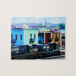 Puzzle Train avec deux locomotives Roanoke, VA