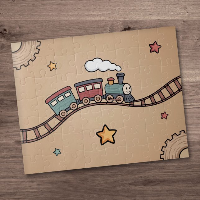 Puzzle Train en bois (Wooden Train Puzzle)