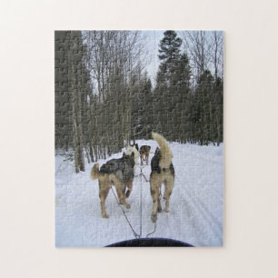 Puzzle Traîneau à chiens au Québec, Canada