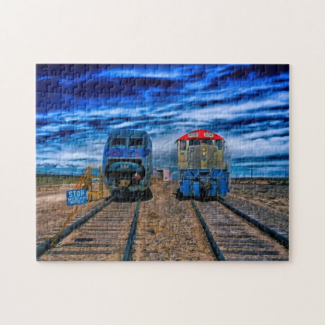Puzzle Trains et Locomotives Colorado. (Horizontal)