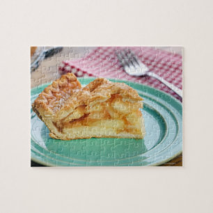 Puzzle Tranche de tarte aux pommes cuite au four fraîche